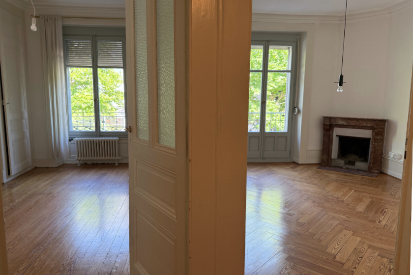 propreté de deux chambres après l'intervention du nettoyage fin de bail à Genève